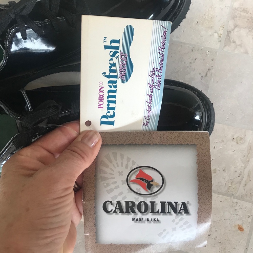 Carolina Black Steel-Toed Leather lined Shoes. - Picture 6 of 8